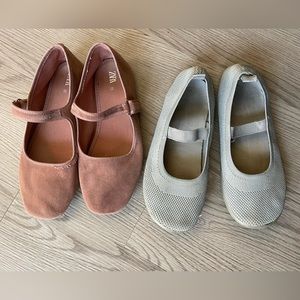 Zara bundle ballet flats size 3.5 (35) GUC
